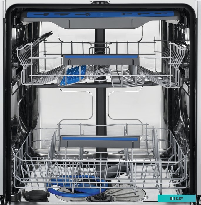 EEM48221L Встраиваемые посудомоечные машины ELECTROLUX/ загрузка на 14 комплектов посуды, сенсорное управление, 7 программ, 59.6x55x82 см, черный цвет