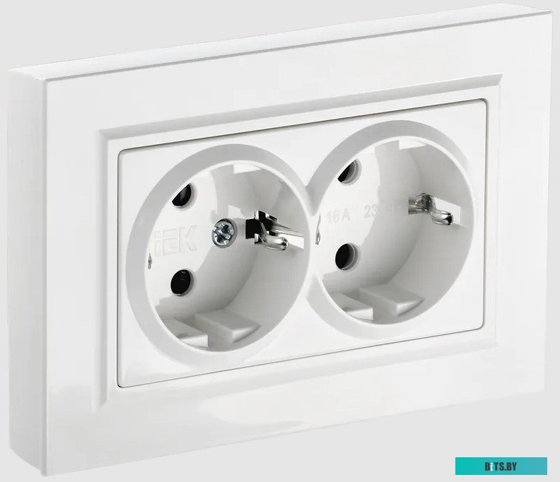 Розетка IEK Brite РС12-3-БрБ BR-R21-16-K01-F