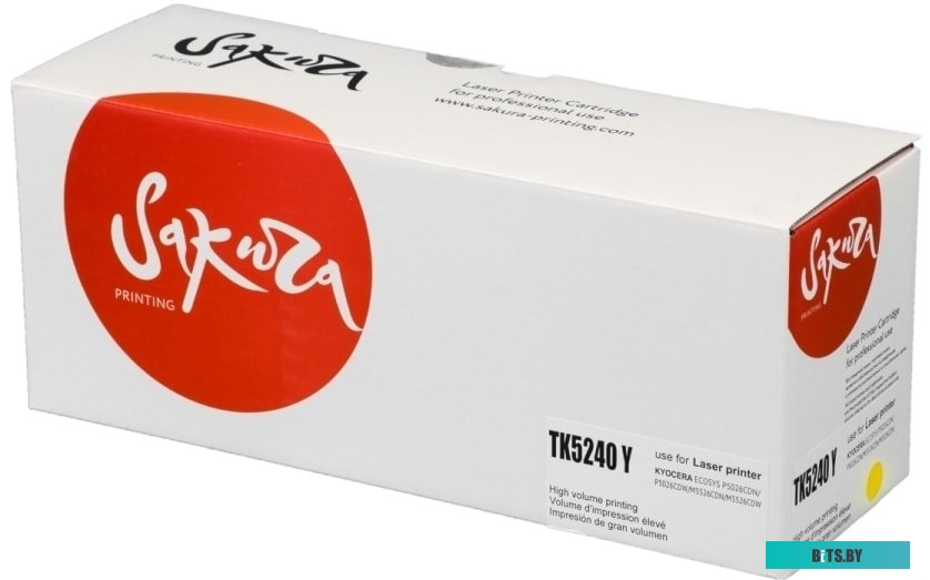 Картридж Sakura Printing SATK5240Y (аналог Kyocera TK-5240Y)