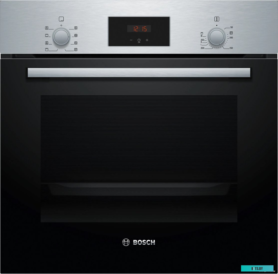 HBF113BR0Q Serie 2, духовой шкаф,нержавеющая сталь,светодиодный дисплей. класс энергоэффективности А, 5 режимов, 66 литров, сделано в Турции