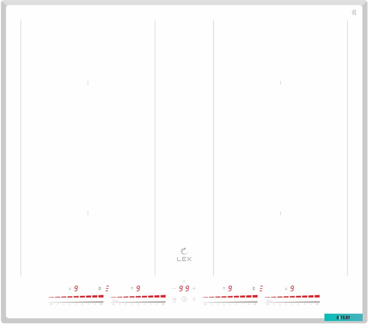 CHPE000015 Индукционная варочная поверхность Lex EVH 640A BL черный