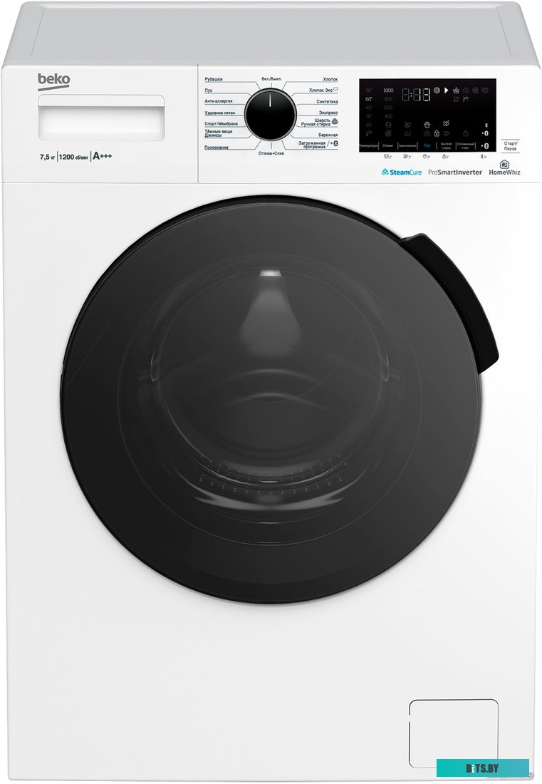 WSPE7H616W Стиральная машина Beko WSPE7H616W класс: A+++ загр.фронтальная макс.:7.5кг белый