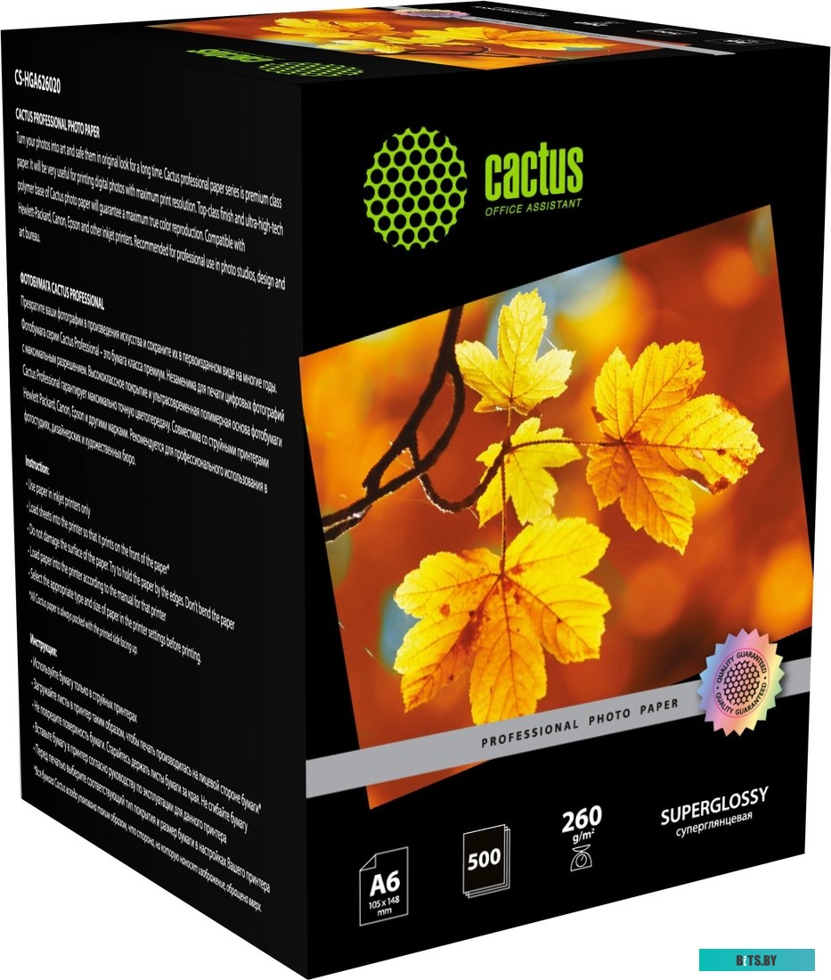 Фотобумага Cactus Prof CS-HGA6260500 CS-HGA6260500.