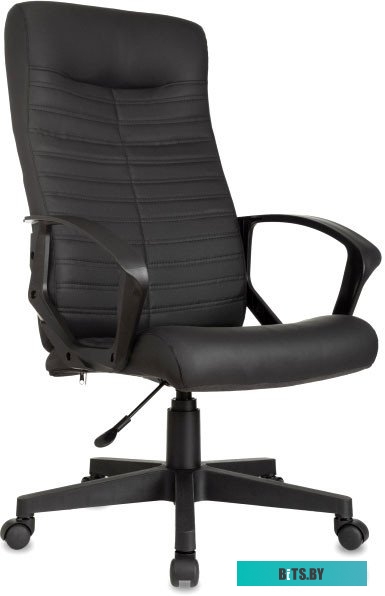 CH-480LT/BLACK-PU Кресло руководителя Бюрократ CH-480LT черный эко.кожа крестов. пластик
