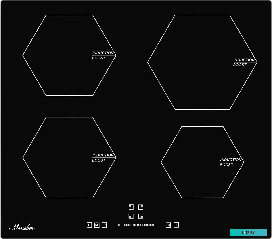 MHI 6006 Встраиваемая варочная панель/ Индукция, 60 см, 4 конфорки, черный цвет