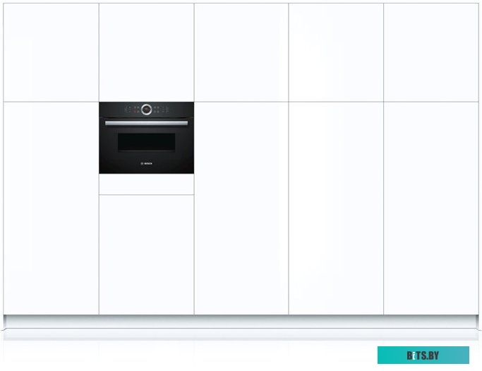 CMG633BB1 С СВЧ, 45.5x59.5x54.8 см, 45л, дисплей, 6 режимов, EcoClean,черный, максимальная мощность микроволн 900 Вт