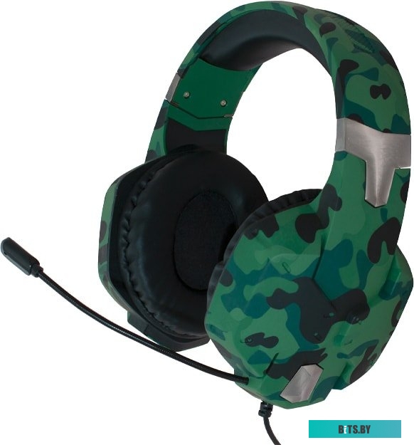 Наушники (Гарнитура) Ritmix RH-566M (зеленый камуфляж) <RH-566M Khaki Green>