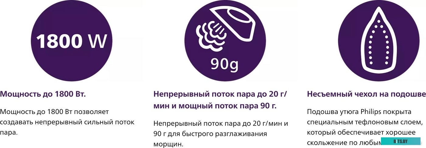 DST1020/30 Утюг Philips DST1020/30 1800Вт фиолетовый