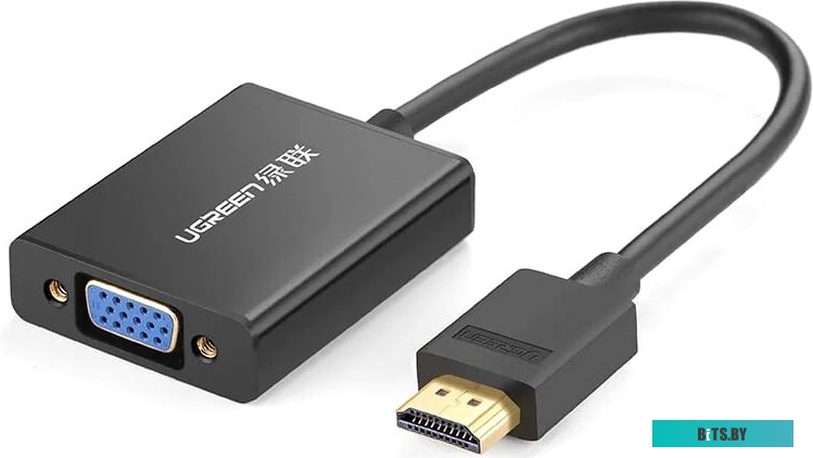 Адаптер Ugreen MM102 40233 HDMI - VGA (0.25 м, черный)
