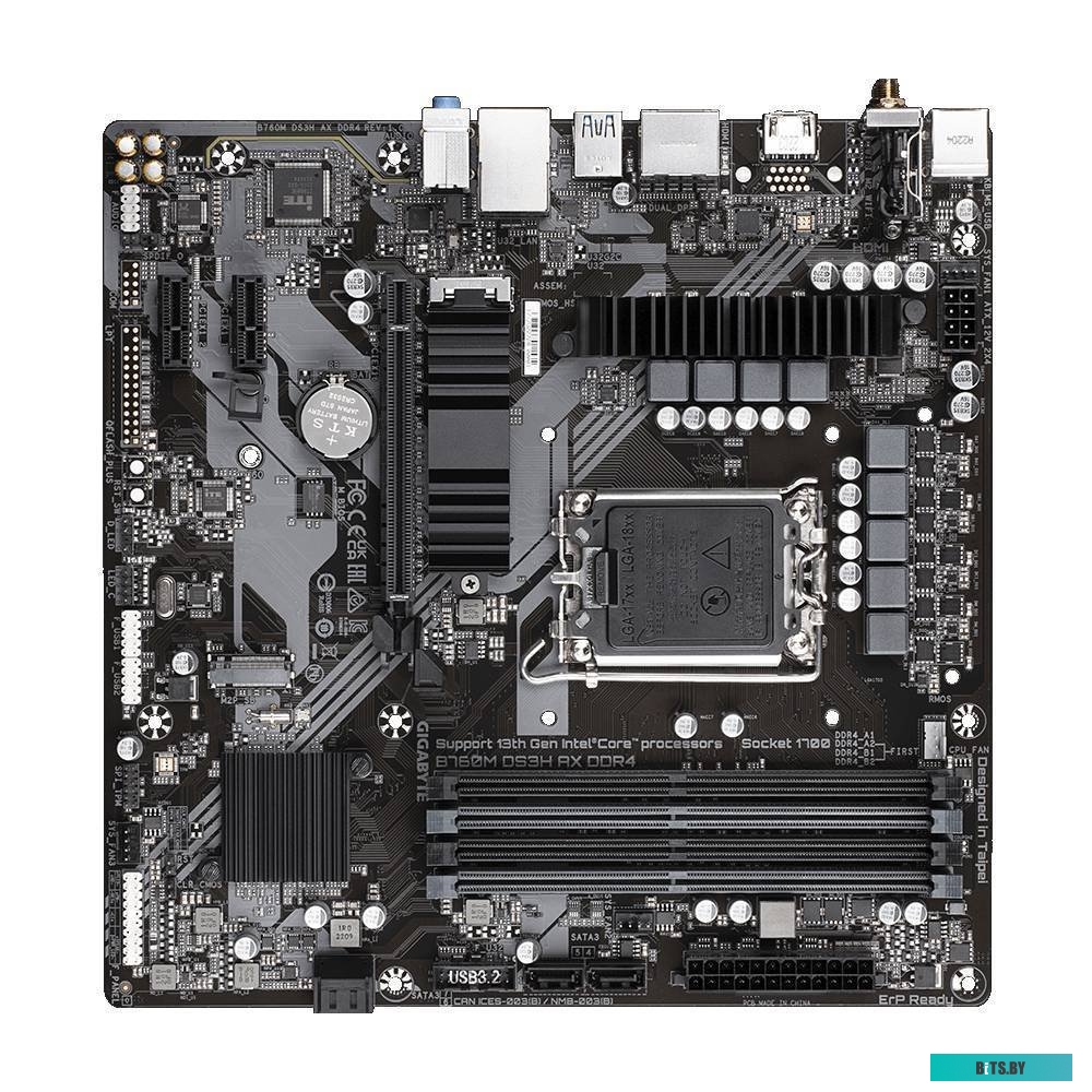 Материнская плата Gigabyte B760M DS3H AX DDR4 (rev. 1.0)