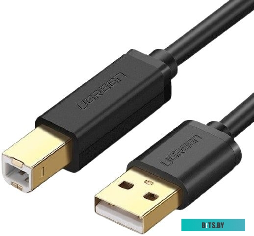 Кабель Ugreen US135 USB Type-A - USB Type-B (1.5 м, черный) <10350>