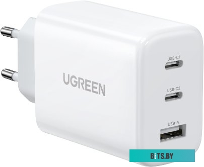 Сетевое зарядное Ugreen CD275 90496 (белый)
