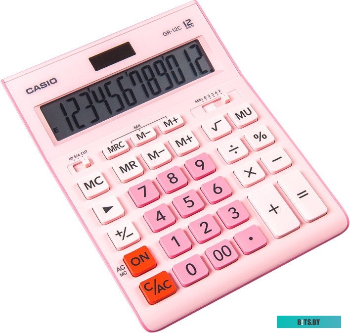 Калькулятор Casio GR-12C-PK-W-EP розовый
