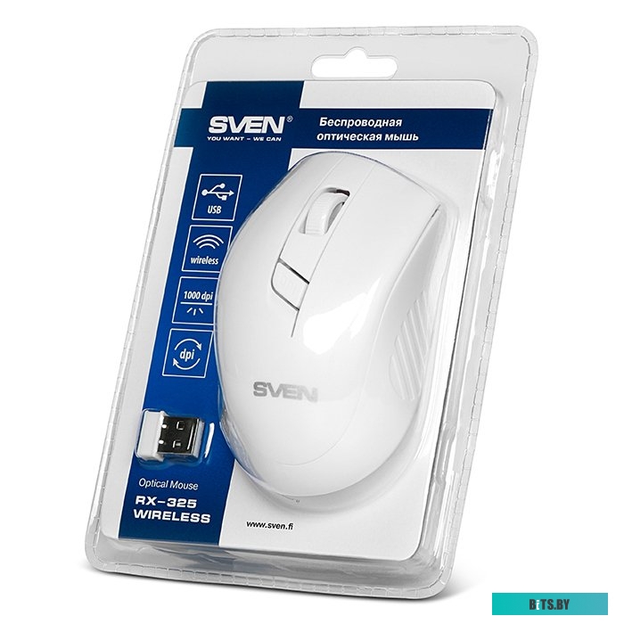 Мышь SVEN RX-325 Wireless White