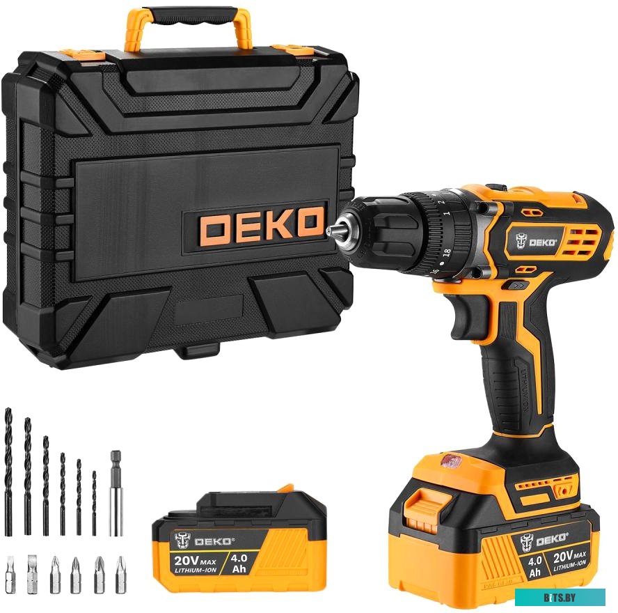 Deko DKCD20 Impact 063-4420 (с 2-мя АКБ, кейс)