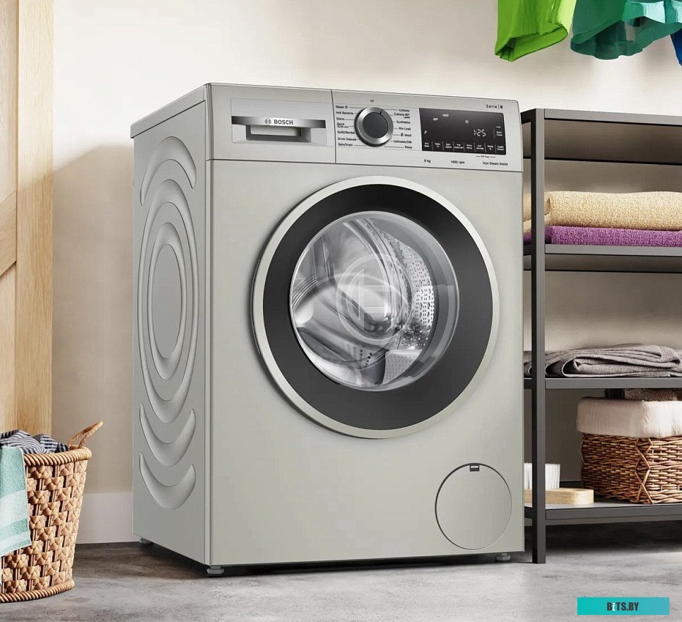 WGA2440XME Стиральная машина Bosch Serie 4 WGA2440XME пан.англ. класс: A+++ загр.фронтальная макс.:9кг серебристый