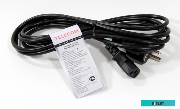 TE001-CU0.75-3M Кабель/ Кабель UPS - устройство 220V (IEC-320-C13/C14) <VDE>3G0,75mm2 ,3,0m, медь,Telecom <TE001-CU0.75-3M>