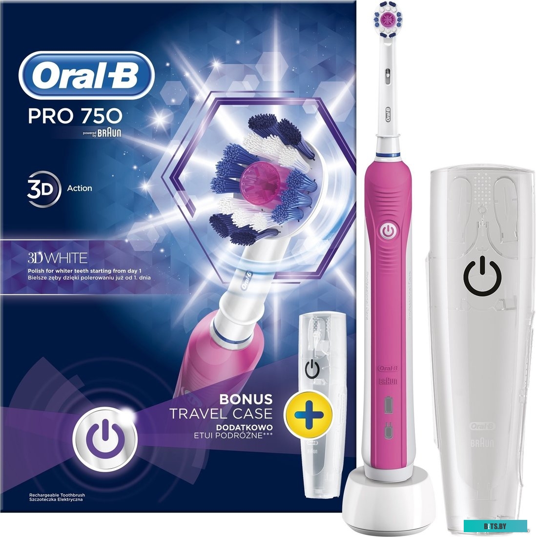 4210201162308 Электрическая зубная щетка PRO 750 LTD EDIT PINK ORAL-B