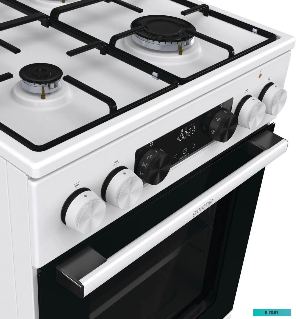 GK5C60WJ Плита Комбинированная Gorenje GK5C60WJ белый (без крышки) реш.сталь