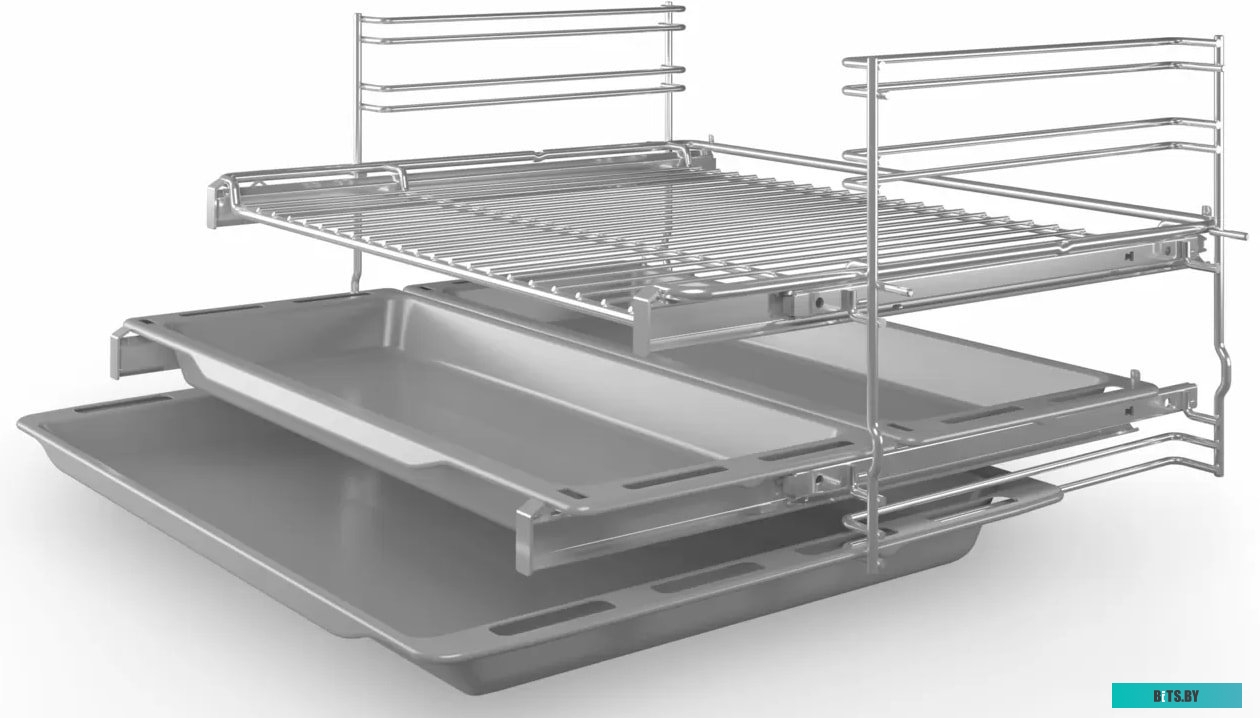 HIJ517YW0R Serie 6, Духовой шкаф с паровой чашей, белый, 8 режимов, 2-х слойное остекление, цифровый дисплей, утапливаемые переключатели, галогенное о