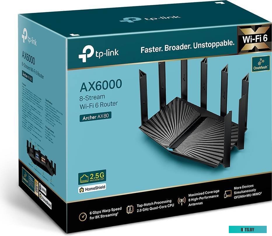 Wi-Fi роутер TP-Link Archer AX80