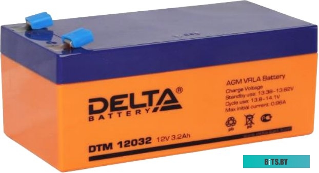 Аккумулятор DELTA DTM 12032, 12/3,2 В/Ач, 134x67x67 мм