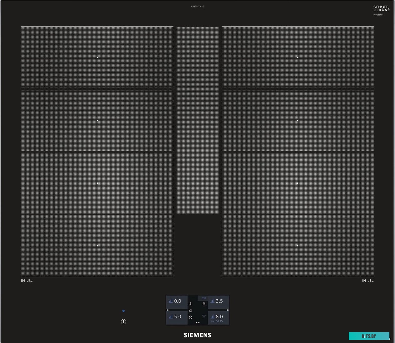EX675JYW1E Встраиваемая электрическая панель Siemens/ iQ700 Индукционная варочная панель 60 см ,