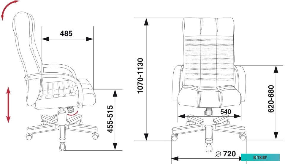 Офисное кресло (Стул) Бюрократ KB-10/WALNUT (черный)