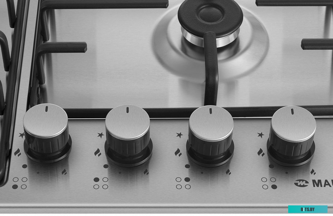 КА-00014975 Газовая варочная панель MAUNFELD EGHS.64.3STS-ES,  независимая,  нержавеющая сталь