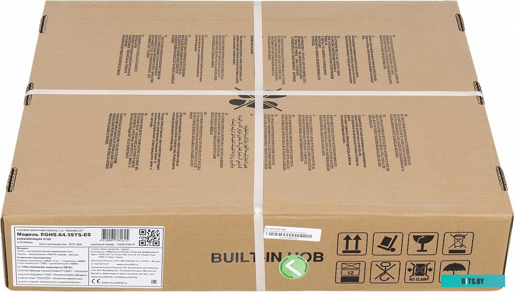 КА-00014975 Газовая варочная панель MAUNFELD EGHS.64.3STS-ES,  независимая,  нержавеющая сталь