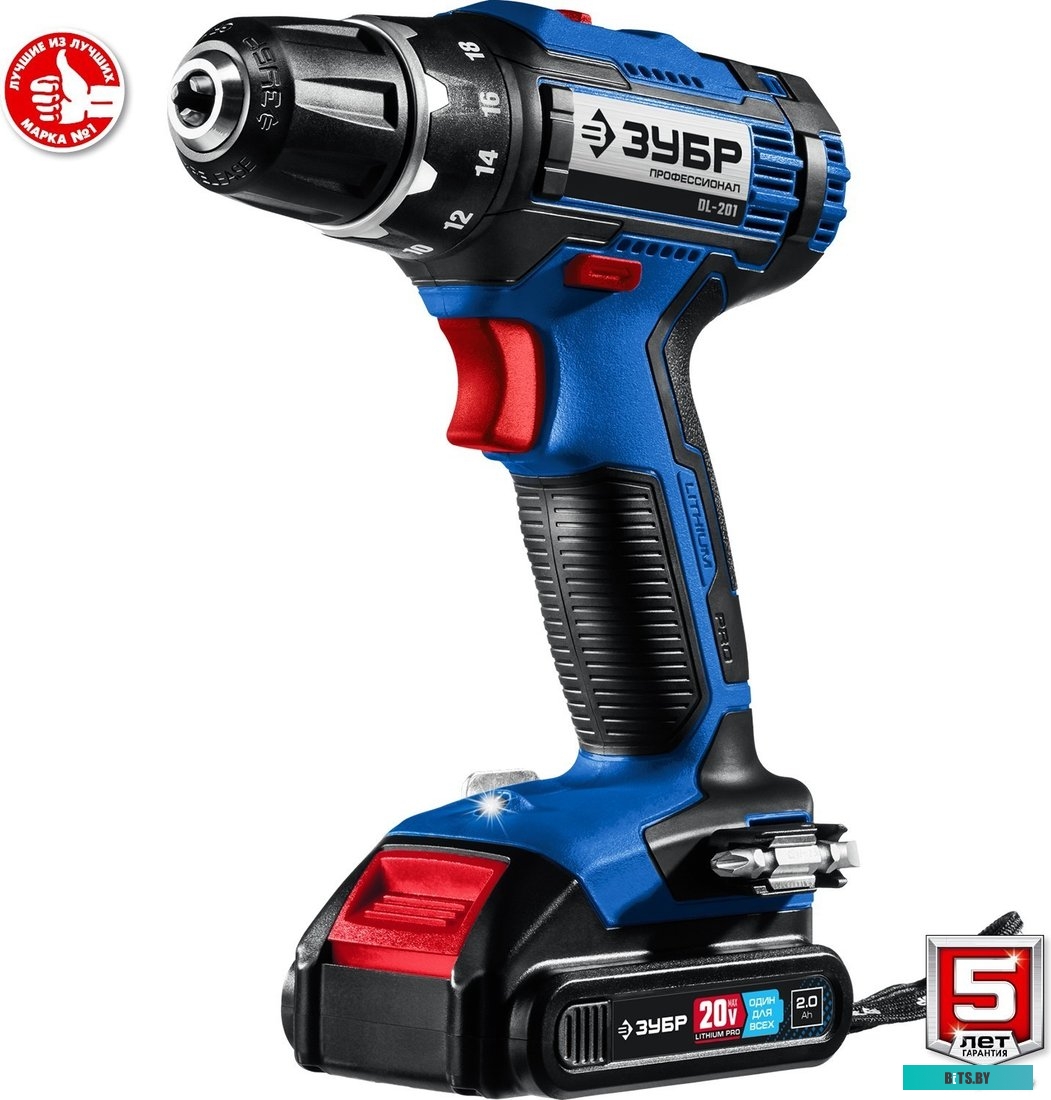 Зубр Профессионал DL-201-22 (с 2-мя АКБ 2 Ач, кейс)