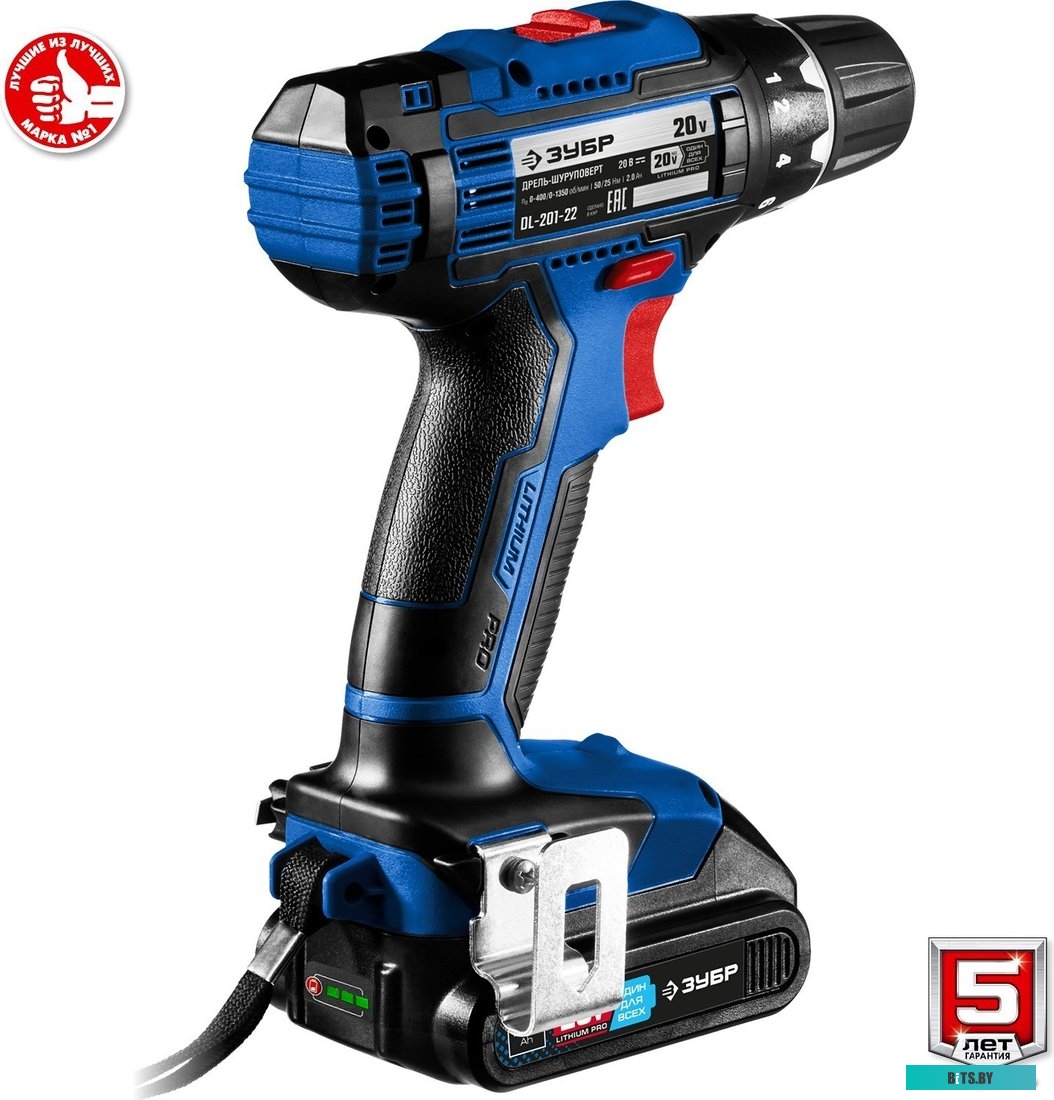 Зубр Профессионал DL-201-22 (с 2-мя АКБ 2 Ач, кейс)