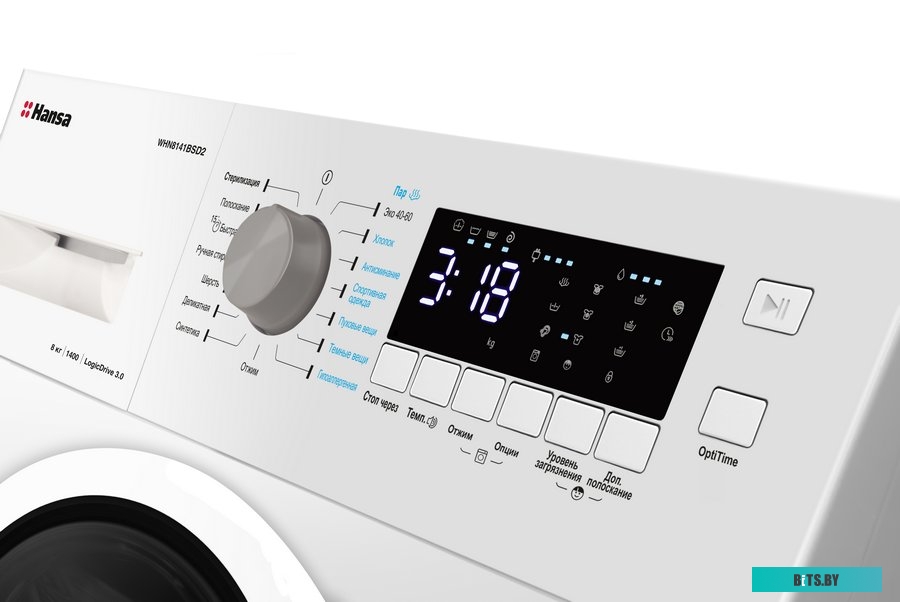 WHN8141BSD2 Стиральная машина Hansa WHN8141BSD2 класс: A+++ загр.фронтальная макс.:8кг белый