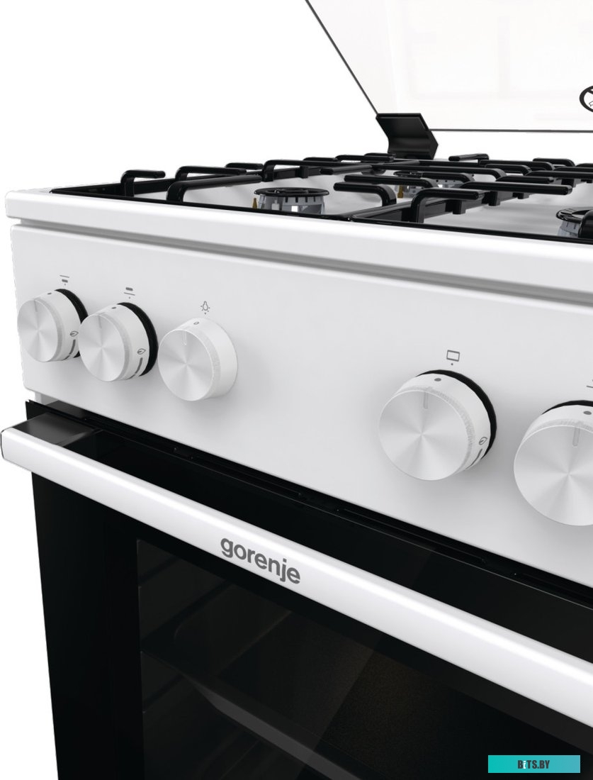 GG5A10WH Плита Газовая Gorenje GG5A10WH белый (стеклянная крышка) реш.сталь
