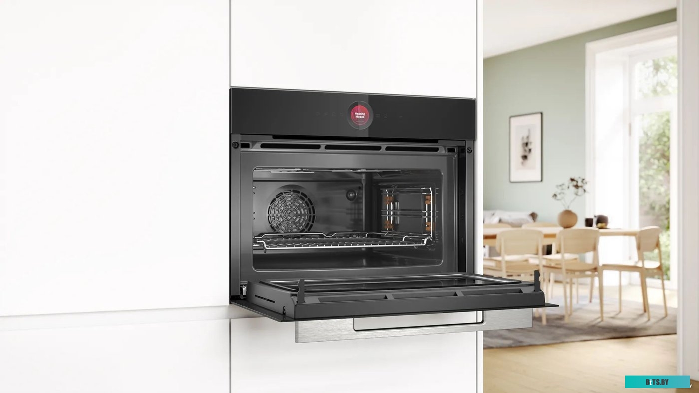 CMG7241B1 Компактная духовка с микроволновой печью и 16 типами нагрева, 45.5x59.5x54.8 см, 45л, дисплей,инвертор,SoftClose и SoftOpen, Bosch Assist, ч