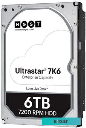 Жесткий диск Western Digital HGST SAS 3.0 6Tb 0B36047 HUS726T6TAL5204 Ultrastar 7K6 (7200rpm) 256Mb 3.5"