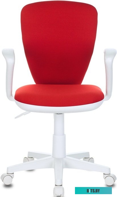 KD-W10AXSN/26-22 Кресло детское Бюрократ KD-W10AXSN красный 26-22 крестов. пластик пластик белый