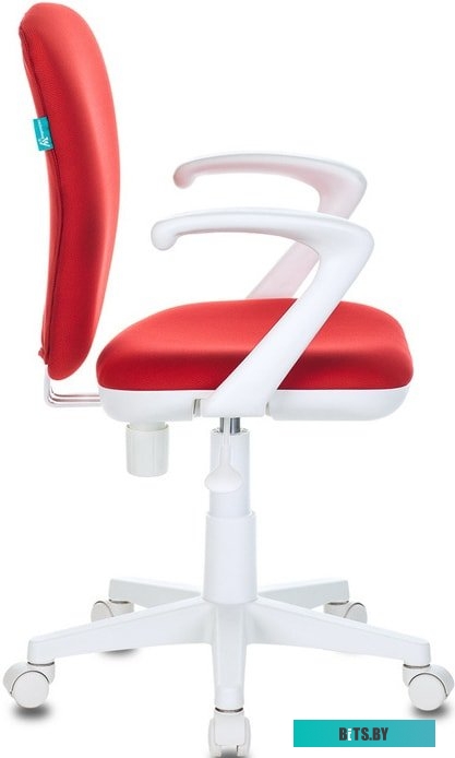 KD-W10AXSN/26-22 Кресло детское Бюрократ KD-W10AXSN красный 26-22 крестов. пластик пластик белый