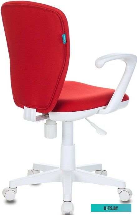 KD-W10AXSN/26-22 Кресло детское Бюрократ KD-W10AXSN красный 26-22 крестов. пластик пластик белый