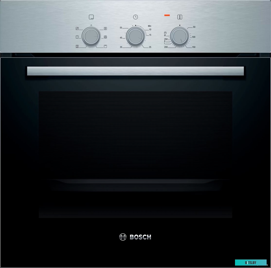 HBF011BR0Q Serie 2, духовой шкаф,нержавеющая сталь, класс энергоэффективности А, 5 режимов, 66 литров, сделано в Турции