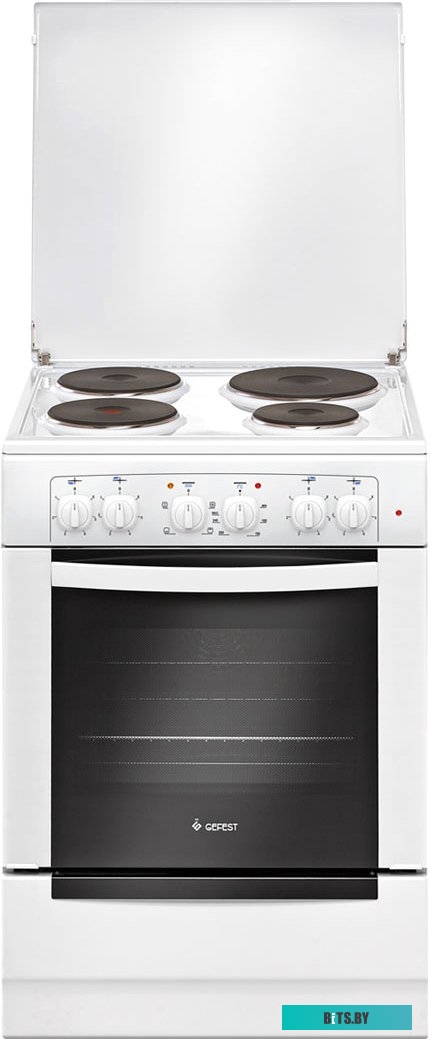 ЭП Н Д 6140-01 Электрическая плита GEFEST ЭП Н Д 6140-01,  эмаль,  металлическая крышка,  белый