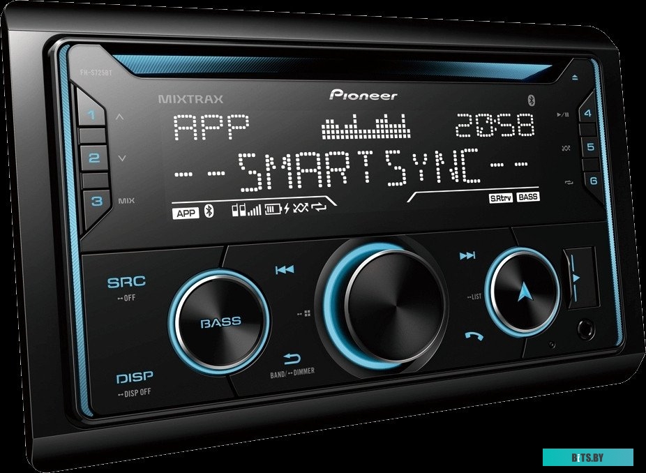 FH-S725BT Автомагнитола Pioneer FH-S725BT 2DIN 4x50Вт ПДУ RDS