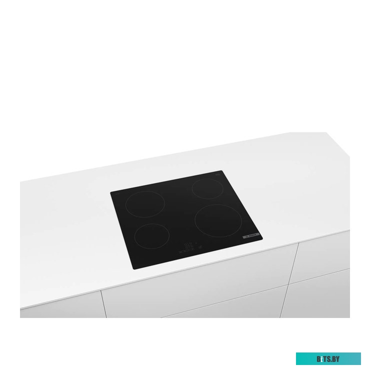 PKK611BB2E Serie 4, электрическая варочная поверхность, стеклокерамика, черная, ширина 60 см, 3 конфорки, одна зона расширения, блокировка от детей