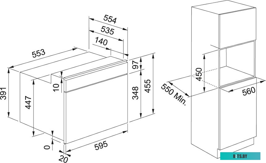131.0606.105 Духовой шкаф Franke FMY 45 MW XS/ Best, Электрический компактный духовой шкаф с СВЧ, 595х455х554, серия MYTHOS, 40л, 7 функций, автоматич