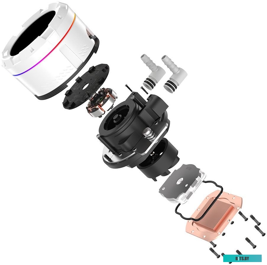Жидкостное охлаждение для процессора ID-Cooling SL240 White
