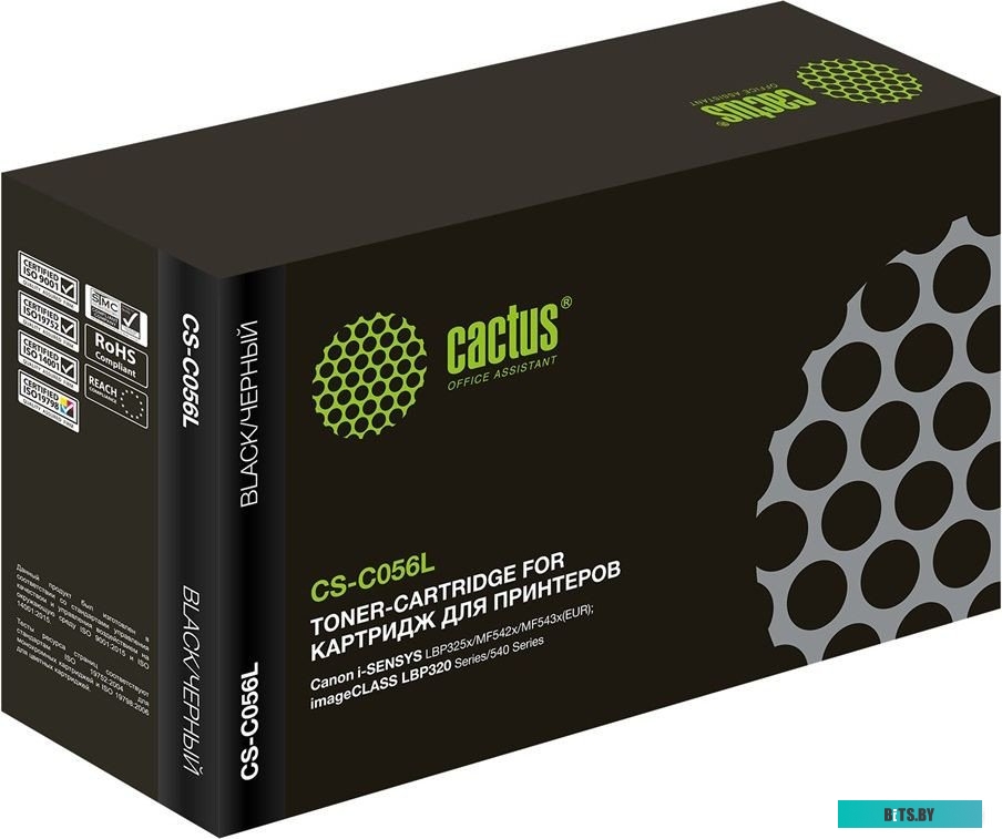 Картридж лазерный Cactus CS-C056L 056 L черный (5100стр.) для Canon imageCLASS LBP320 Series/540 Series