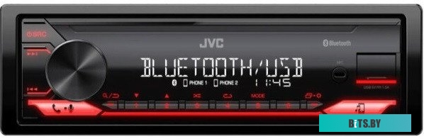 KD-X182BT Автомагнитола JVC KD-X182BT 1DIN 4x50Вт v4.2 ПДУ RDS