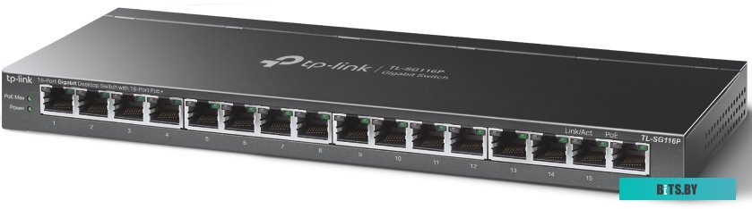 Неуправляемый коммутатор TP-Link TL-SG116P