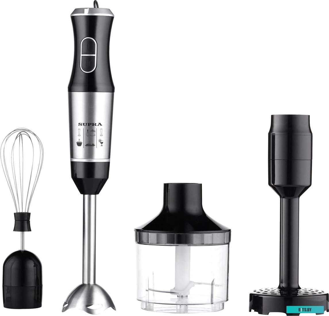 HBS-799 Блендер погружной Supra HBS-799 800Вт черный/серебристый