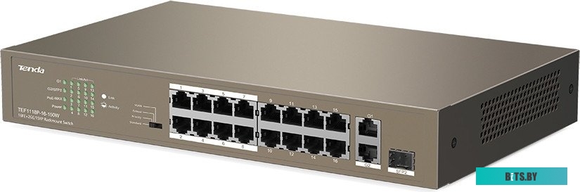 Коммутатор Tenda TEF1118P-16-150W